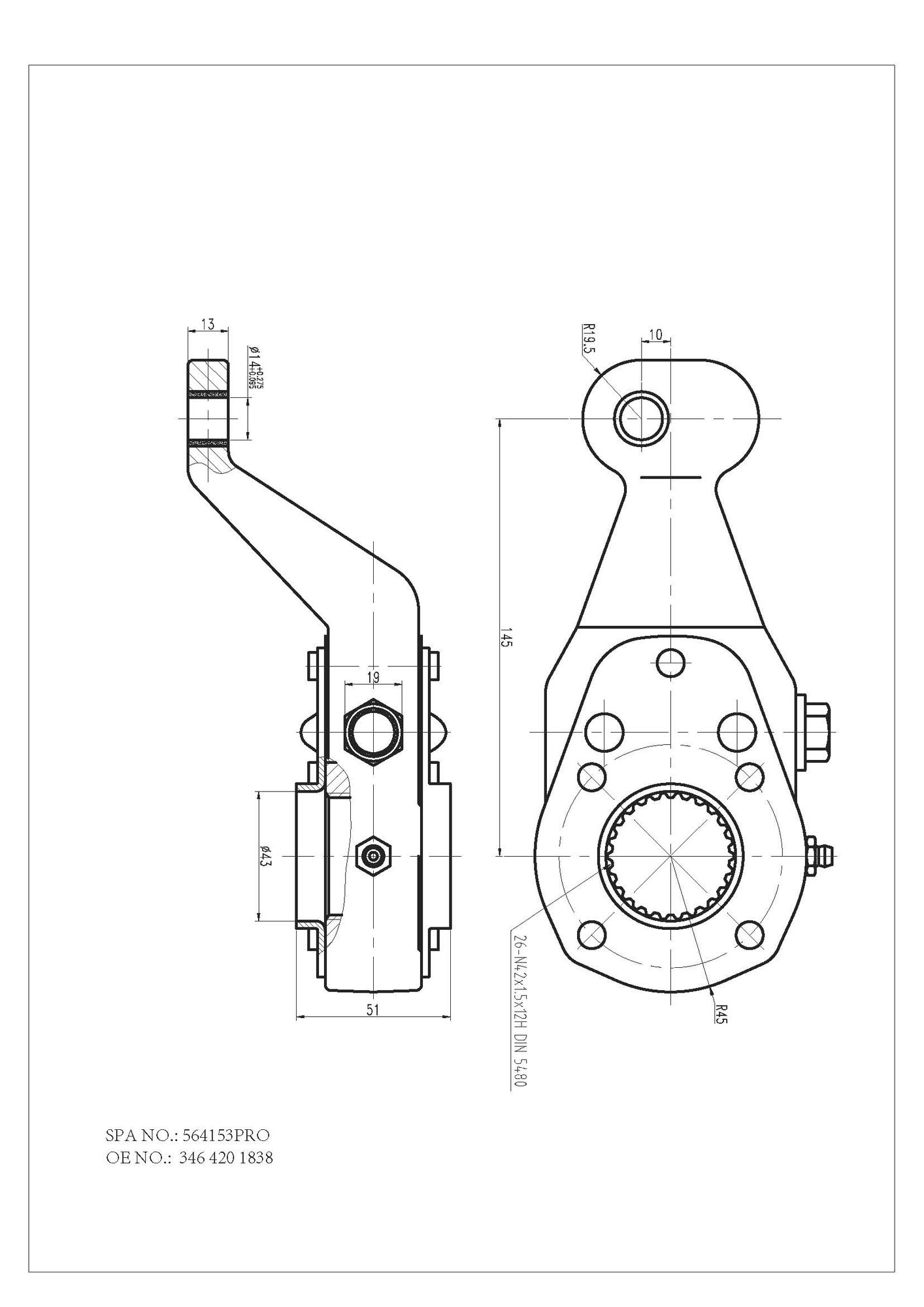 Reglaj parghie, sistem franare FO 4153 PRO FOMAR Friction
